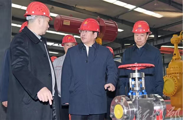 邯郸市委书记李晋宇一行莅临 北阀总厂股份邯郸生产基地调研指导